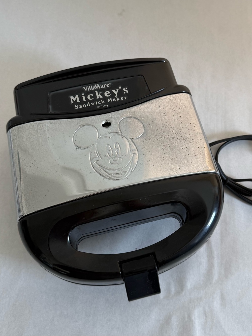 VillaWare Mickey's Sandwich Maker - Black & Silver